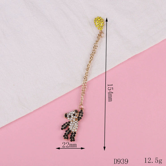 Wholesale Mobile Phone Case Jewelry Pendant With Pearl Flower Bear And Sunflower Design Alloy Electroplated