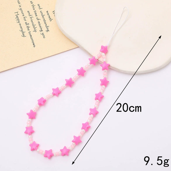 Wholesale Mobile Phone Chain Beaded Handmade With Cute Cartoon Small Animal Patterns For Girls