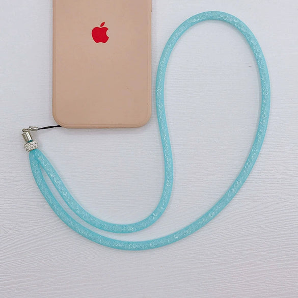 Wholesale Mobile Phone Hanging Rope Nylon Mesh With Acrylic Beads Handmade Unisex