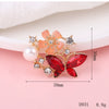 Wholesale Mobile Phone Shell Accessories Alloy Dripping Oil Butterfly Rhinestone Handmade Diamondembedded