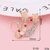 Wholesale Mobile Phone Shell Accessories Alloy Rhinestone Diamond With Cat Head Fox Pattern Electroplated
