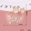 Wholesale Mobile Phone Shell Accessories Alloy Rhinestone Diamond With Cat Head Fox Pattern Electroplated