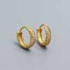 Wholesale Mobius Ear Buckle 925 Silver Geometric Ins Zircon Electroplated Earrings For Women