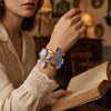Wholesale Modern Minimalist Alloy Flower Enamel Drip Oil Bracelet For Women