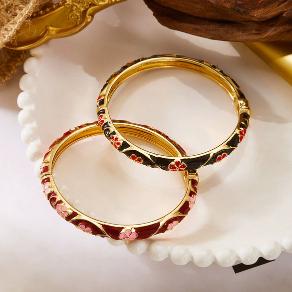 Wholesale Modern Minimalist Drip Oil Alloy Flower Bracelet For Women