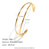 Wholesale Modern Minimalist Geometric Stainless Steel Electroplated Twisted Line Bracelet Jewelry