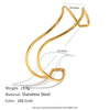 Wholesale Modern Minimalist Geometric Stainless Steel Electroplated Twisted Line Bracelet Jewelry