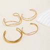 Wholesale Modern Minimalist Geometric Stainless Steel Electroplated Twisted Line Bracelet Jewelry