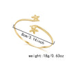 Wholesale Modern Minimalist Starfish And Conch Pattern Iron Electroplated Arm Bracelet Women's Accessory