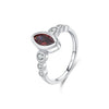 Wholesale Modern S925 Sterling Silver Elegant Geometric Artificial Diamond Ring For Women