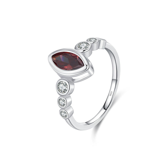 Wholesale Modern S925 Sterling Silver Elegant Geometric Artificial Diamond Ring For Women