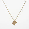 Copper Gold Plated Silver Plated Modern Style Classic Style Letter Copper Pendant Necklace