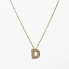 Copper Gold Plated Silver Plated Modern Style Classic Style Letter Copper Pendant Necklace