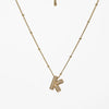 Copper Gold Plated Silver Plated Modern Style Classic Style Letter Copper Pendant Necklace