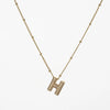 Copper Gold Plated Silver Plated Modern Style Classic Style Letter Copper Pendant Necklace