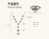 Wholesale Moissanite And 925 Silver Tassel Long Necklace With Geometric Style Electroplated Featuring Letter Number And Text Shapes