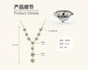 Wholesale Moissanite And 925 Silver Tassel Long Necklace With Geometric Style Electroplated Featuring Letter Number And Text Shapes