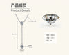 Wholesale Moissanite And 925 Silver Tassel Long Necklace With Geometric Style Electroplated Featuring Letter Number And Text Shapes