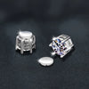 Wholesale Moissanite Crown Shape 925 Sterling Silver Minimalist Magnetic Stud Earrings
