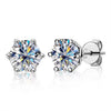 Wholesale Moissanite Crown Shape 925 Sterling Silver Minimalist Magnetic Stud Earrings