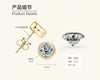 Wholesale Moissanite Earrings S925 Silver Geometric Style Electroplated For Women