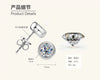 Wholesale Moissanite Earrings S925 Silver Geometric Style Electroplated For Women