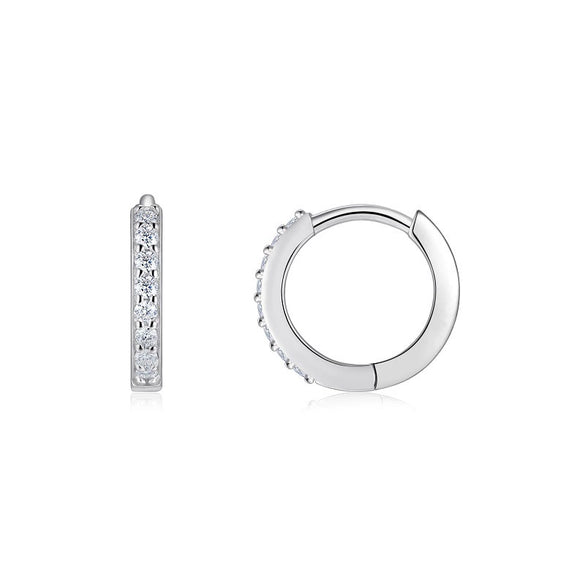 Wholesale Moissanite Earrings 925 Sterling Silver Ushaped Geometric Fashion Inlay Style For Women