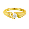Wholesale Moissanite Geometric Ring S925 Silver 18K Gold Plated Brushed Unisex Jewelry Accessories