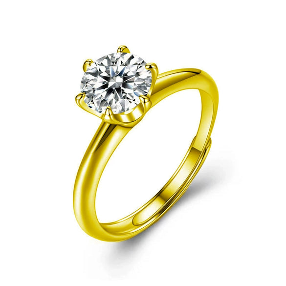 Wholesale Moissanite Geometric Ring 925 Sterling Silver Electroplated For Women