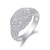 Wholesale Moissanite Inlaid 925 Silver Geometric Fashion Light Luxury Ring For Children