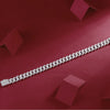 Wholesale Moissanite Inlaid 925 Silver Geometric Fashion Tennis Bracelet With Cuban Chain