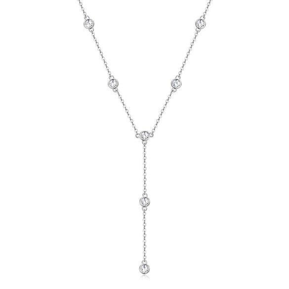 Wholesale Moissanite Necklace S925 Sterling Silver Geometric Highend Sense Women's Ochain Pendant