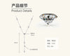 Wholesale Moissanite Necklace S925 Sterling Silver Geometric Highend Sense Women's Ochain Pendant
