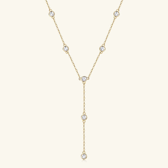 Wholesale Moissanite Necklace S925 Sterling Silver Geometric Highend Sense Women's Ochain Pendant