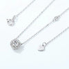Wholesale Moissanite Necklace 925 Silver Geometric Fashion Ochain For Women