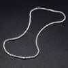 Wholesale Moissanite Necklace Silver Geometric Hip Hop Style For Women