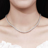 Wholesale Moissanite Necklace Silver Geometric Hip Hop Style For Women