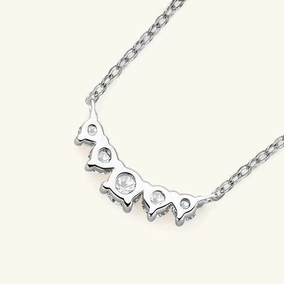 Wholesale Moissanite Necklace 925 Sterling Silver Geometric Electroplating Ochain Pendant For Women