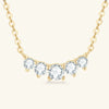 Wholesale Moissanite Necklace 925 Sterling Silver Geometric Electroplating Ochain Pendant For Women