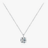 Wholesale Moissanite Necklace 925 Sterling Silver Geometric Style Seiko Women's Clavicle Chain