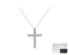 Wholesale Moissanite Necklace 925 Sterling Silver Old Money Style Cross Clavicle Chain For Women