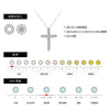 Wholesale Moissanite Necklace 925 Sterling Silver Old Money Style Cross Clavicle Chain For Women