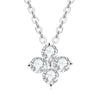 Wholesale Moissanite Necklace With Fourleaf Clover Design S925 Sterling Silver Electroplated Ochain For Women Geometric Style