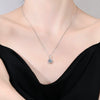 Wholesale Moissanite Necklace With S925 Sterling Silver Pendant In Classic Bubble Shape And Geometric Pattern For Women