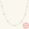 Wholesale Moissanite Necklace With 925 Silver Pendant Geometric Style Electroplated Ochain