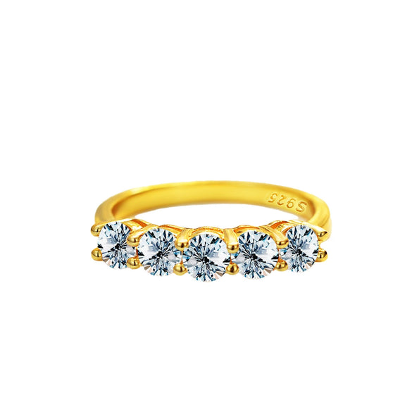 Wholesale Moissanite Ring For Women In Geometric Style With Pt950 Platinum 18K Gold And S925 Silver Electroplated
