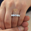 Wholesale Moissanite Ring For Women In Geometric Style With Pt950 Platinum 18K Gold And S925 Silver Electroplated