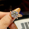 Wholesale Moissanite Ring In S925 Silver With Geometric Shape Classic Six Claw Design And Electroplating Finish For Women
