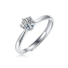 Wholesale Moissanite Ring S925 Silver Geometric Light Luxury Inlay Female Unisex