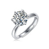 Wholesale Moissanite Ring S925 Silver Geometric Light Luxury Inlay Female Unisex